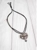 Black Multi-Rope Necklace W/ Heart Charm (10 pcs)
